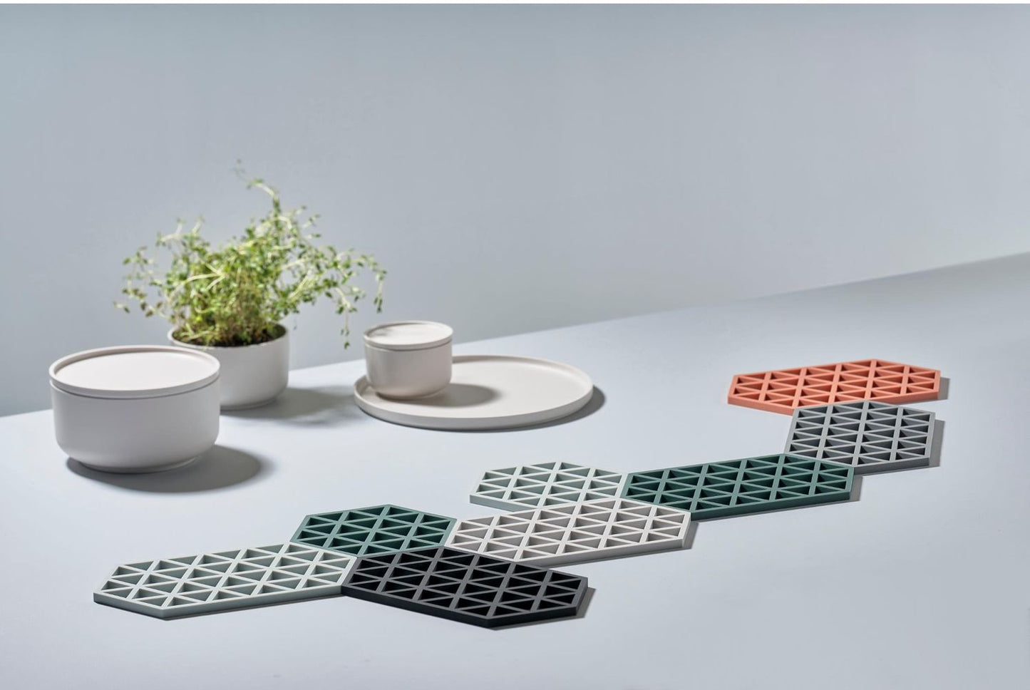 Hexagon Trivet Onderzetter Black