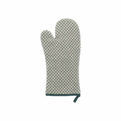 Ovenhandschoen Kleine Ruit Donkergroen