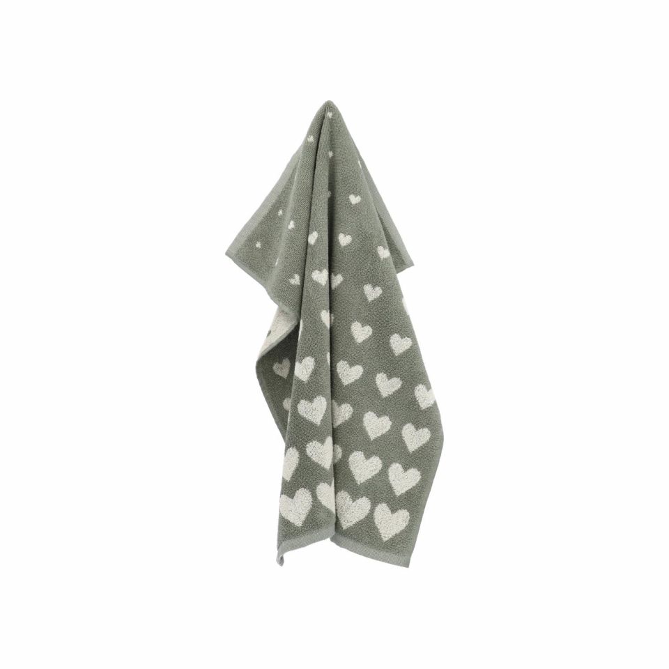 Keukendoek Hearts Donkergroen