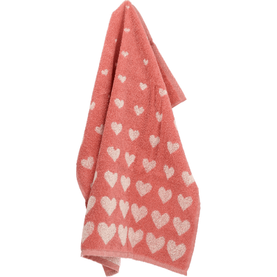 Keukendoek Hearts Roze