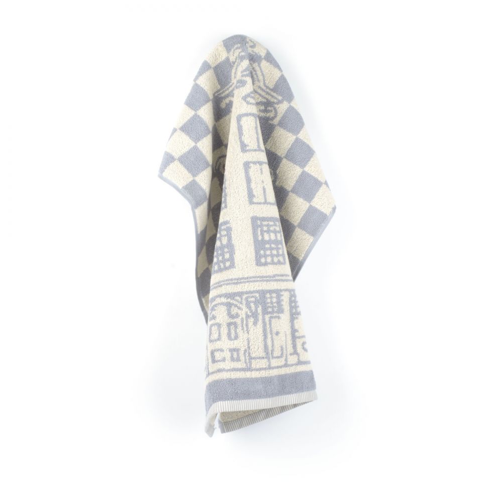Keukendoek Grachtenpand Grijs