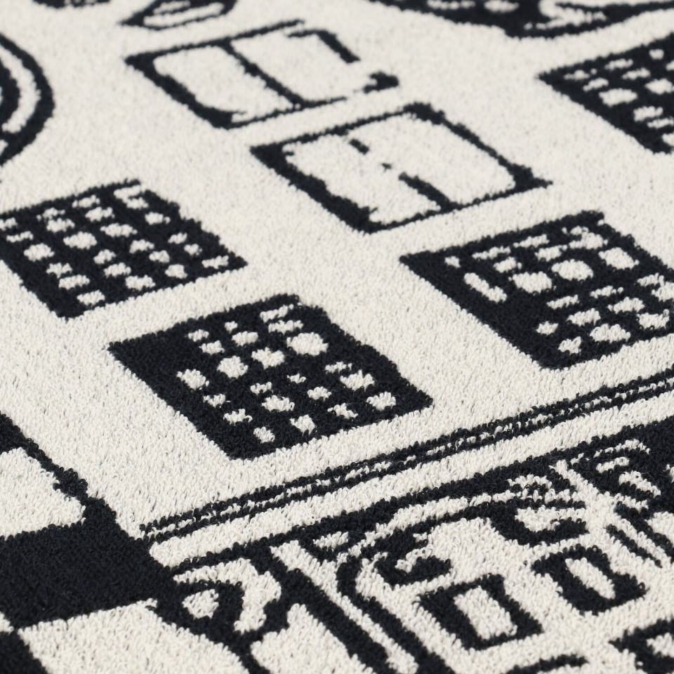 Keukendoek Grachtenpand Zwart