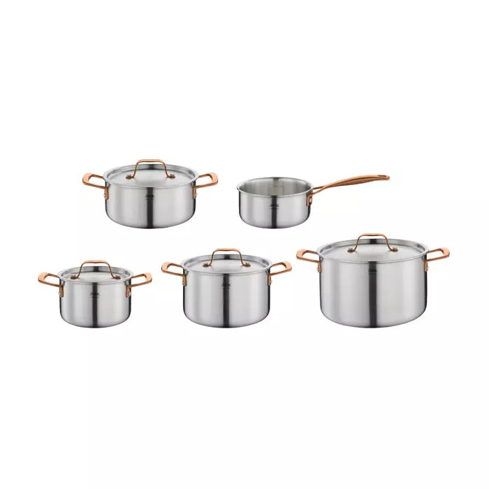 Gourmet Pannenset Roségoud 5-delig