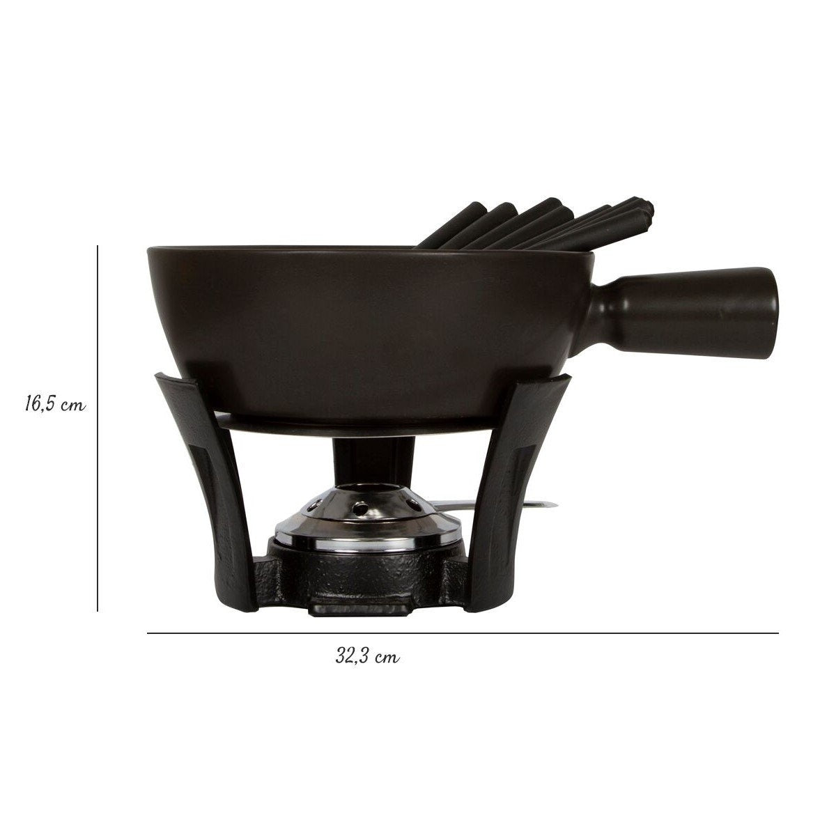 Fondueset Nero L - 2.2 Liter