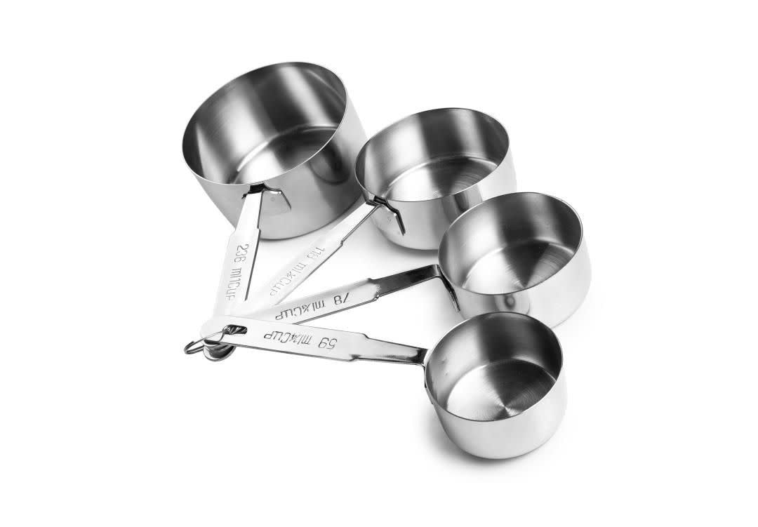 Maatpannentjes RVS - set met 4 stuks