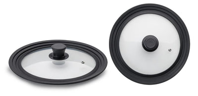 Glazen Deksel met Siliconen Rand 18-20-22 cm