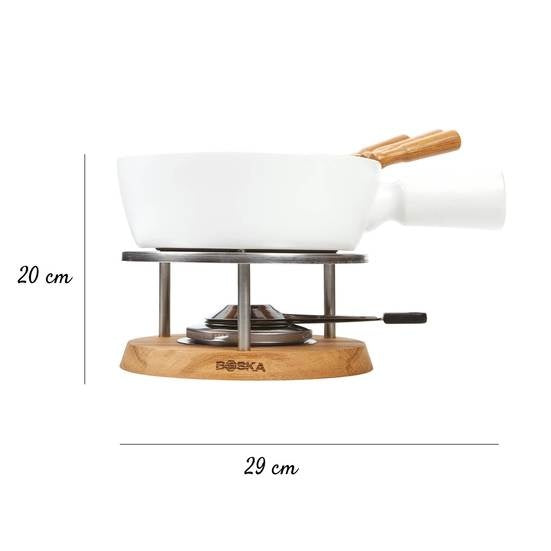 Fondueset Bianco