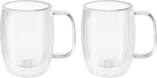 Sorrento Dubbelwandig Glas met Greep Espresso - set met 2 stuks