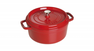 Ronde Braadpan Kersenrood 24 cm