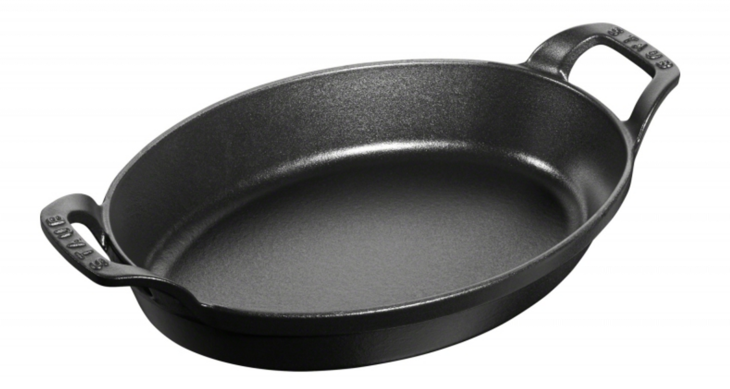 Ovenschaal Ovaal Zwart 24 cm