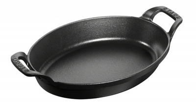 Ovenschaal Ovaal Zwart 24 cm