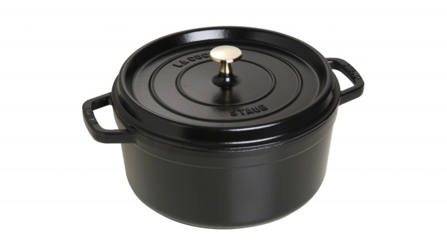 Ronde Braadpan Zwart 26 cm