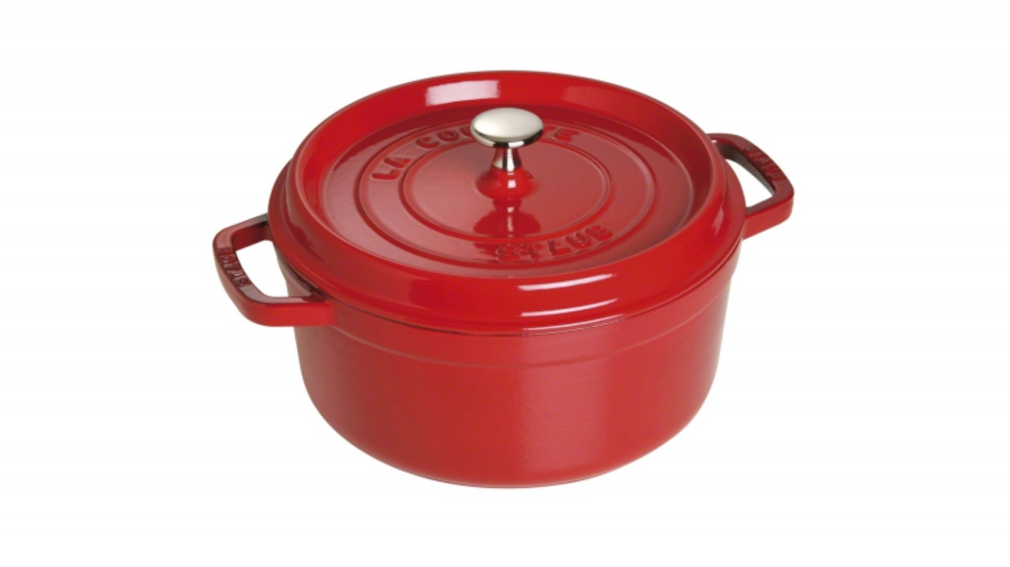 Ronde Braadpan Kersenrood 26 cm