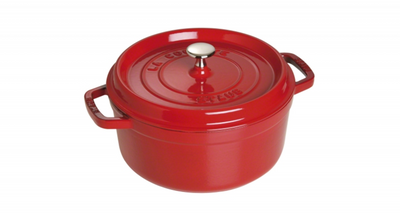 Ronde Braadpan Kersenrood 26 cm