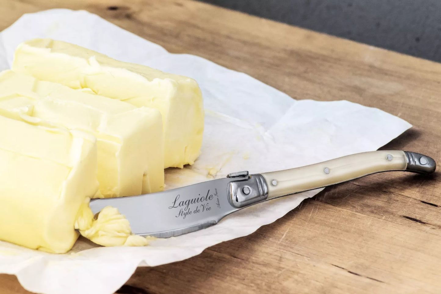 Laguiole Style de Vie Botermessen Premium Line Parelmoer 4-delig
