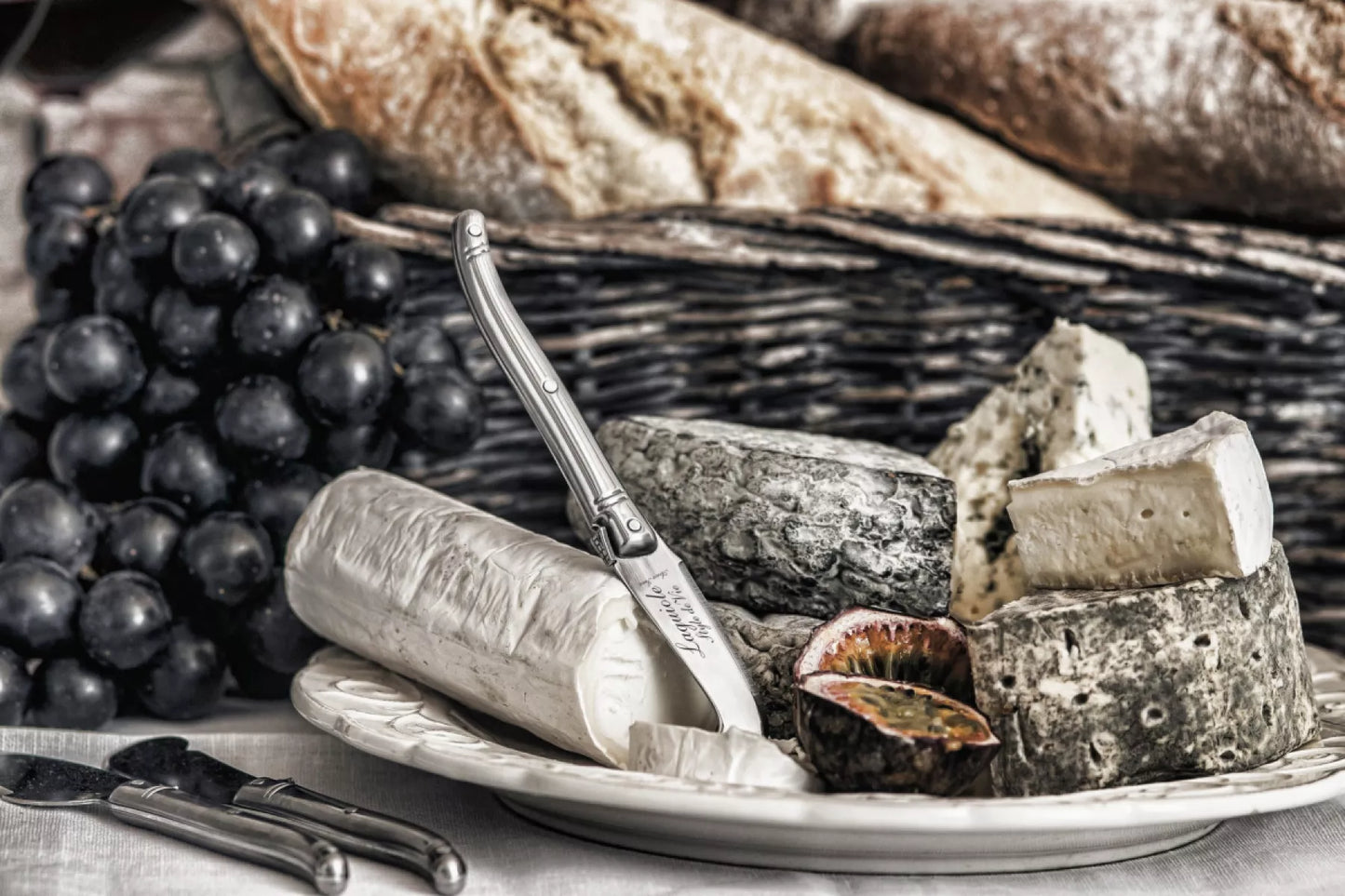 Laguiole Style de Vie Kaasmessen Premium Line RVS 3-delig