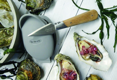 Oestermes Luxury Line Eikenhout met Oesterhouder