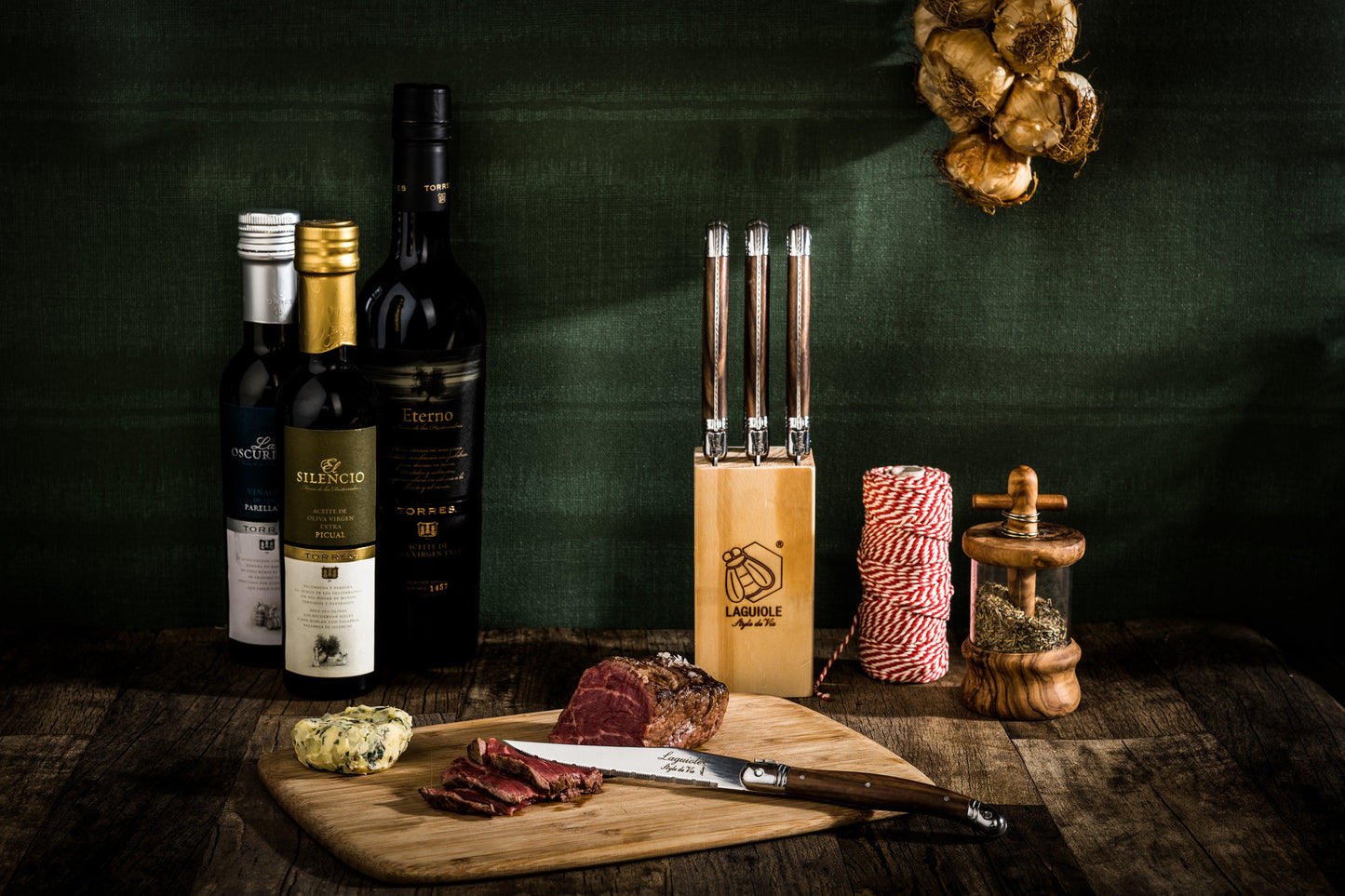 Steakmessen Premium Line Dark Wood 1.8 mm 6-delig