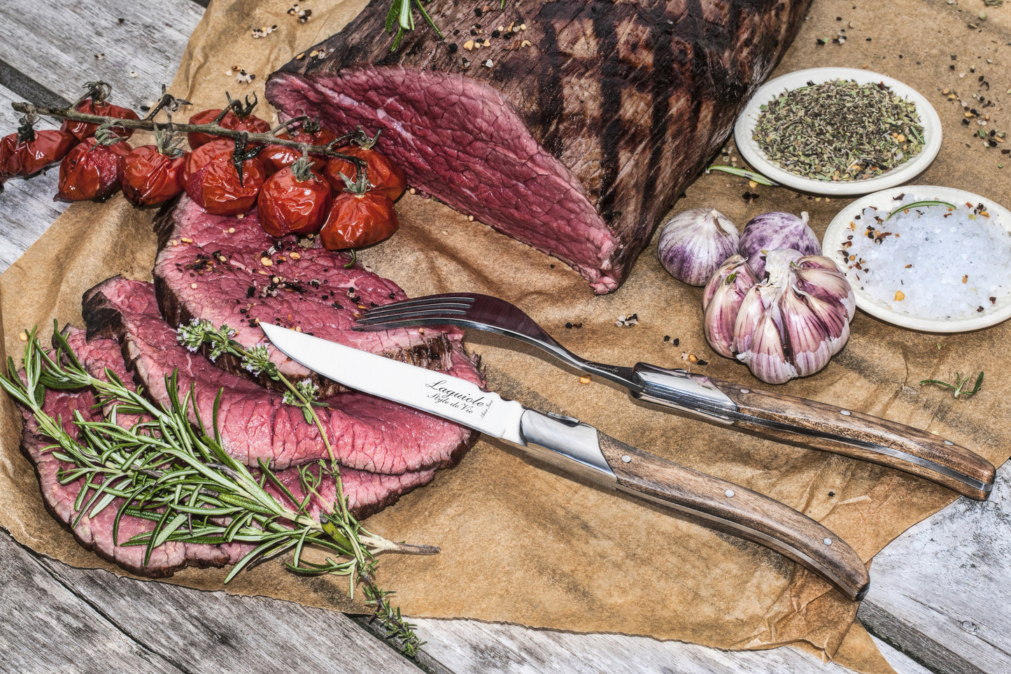 Steakmessen Luxury Line Olijfhout 6-delig
