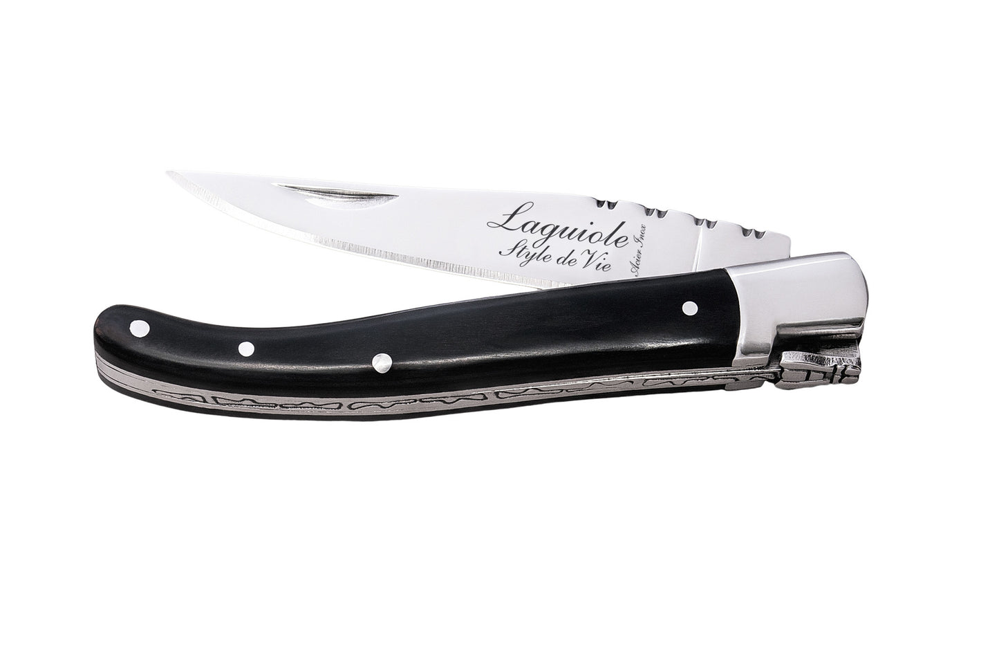 Zakmes Luxury Line Zwart Ebbenhout