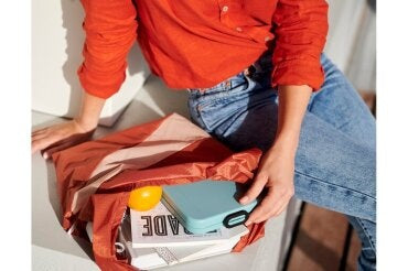 Take a Break Flat Lunchbox Nordic Black