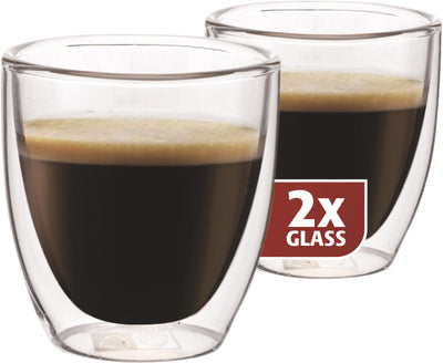 Dubbelwandig Glas Espresso 80 ml - set 2 stuks