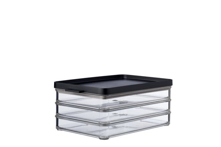 Omnia Vleeswarendoos 3 delen - Zwart