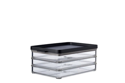 Omnia Vleeswarendoos 3 delen - Zwart