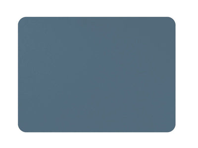Placemat Rechthoekig Lederlook Blauw