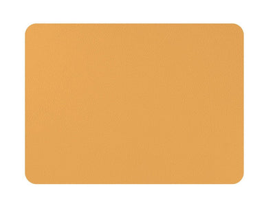 Placemat Rechthoekig Lederlook Camel