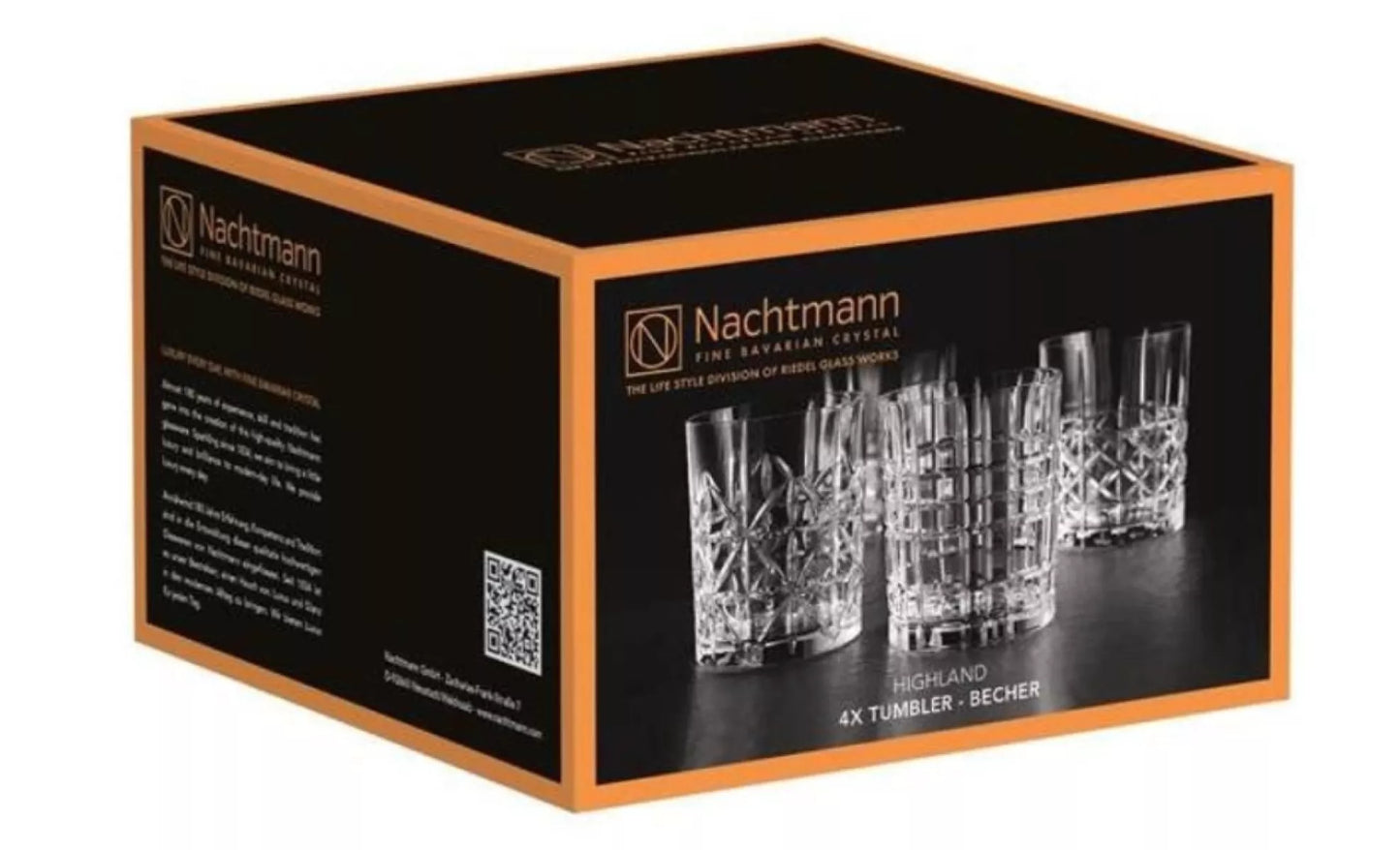Nachtmann Highland Whiskyglas 345 ml – set met 4 stuks