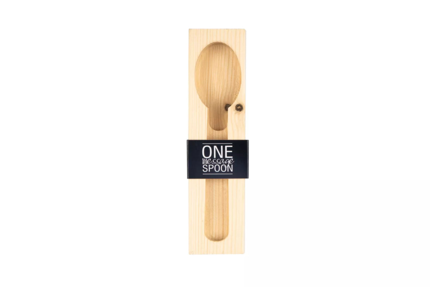 One Message Spoon Houten Geschenkverpakking voor 1 Lepel