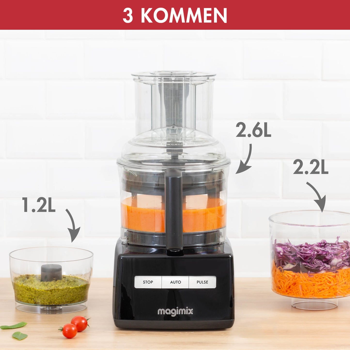 3200XL Foodprocessor Zwart