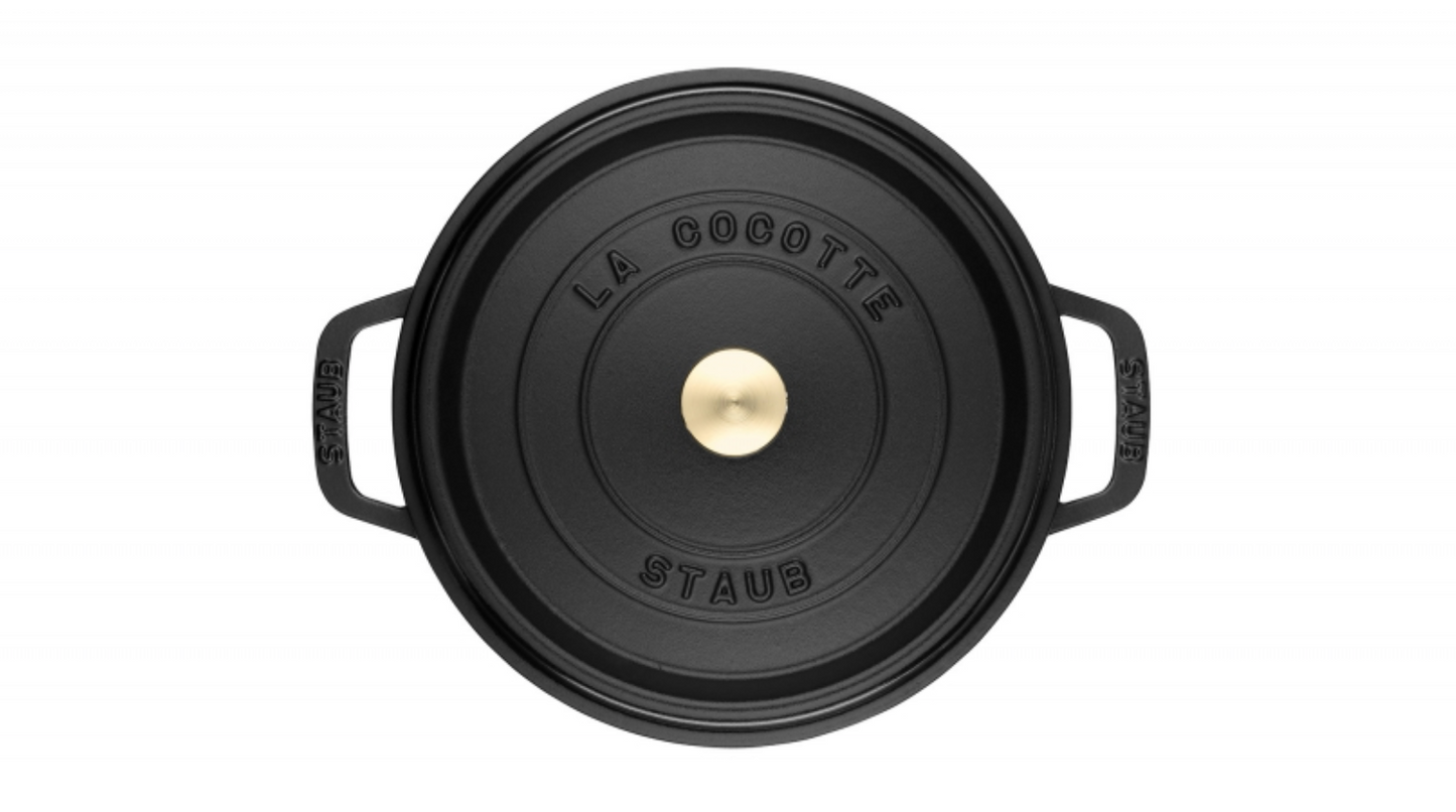 Ronde Braadpan Zwart 24 cm