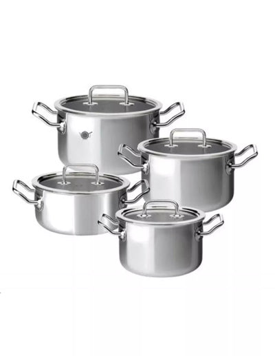 Spring Brigade Basic Pannenset met Glazen Deksel 4-delig