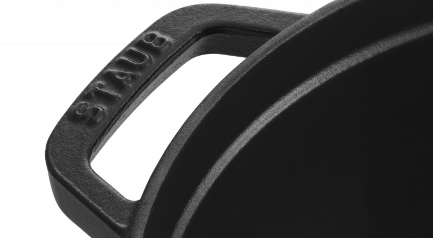 Ronde Braadpan Zwart 24 cm