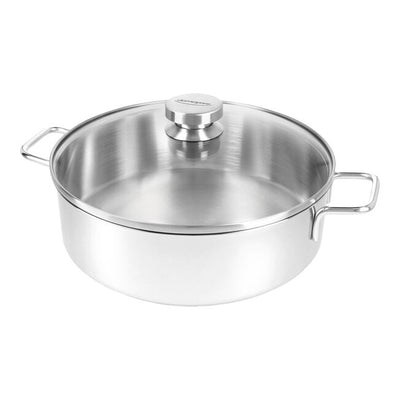 Apollo Hapjespan met Glazen Deksel 24 cm
