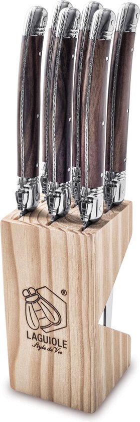 Steakmessen Premium Line Dark Wood 1.8 mm 6-delig