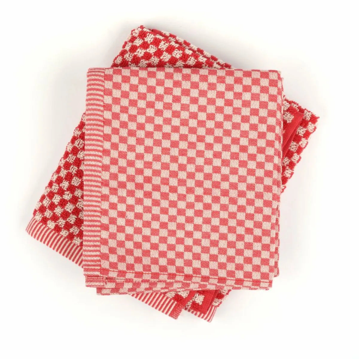 Bunzlau Castle Theedoek Kleine Ruit Rood