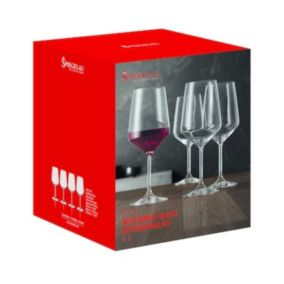 Style Rode Wijnglas 630 ml – set met 4 stuks