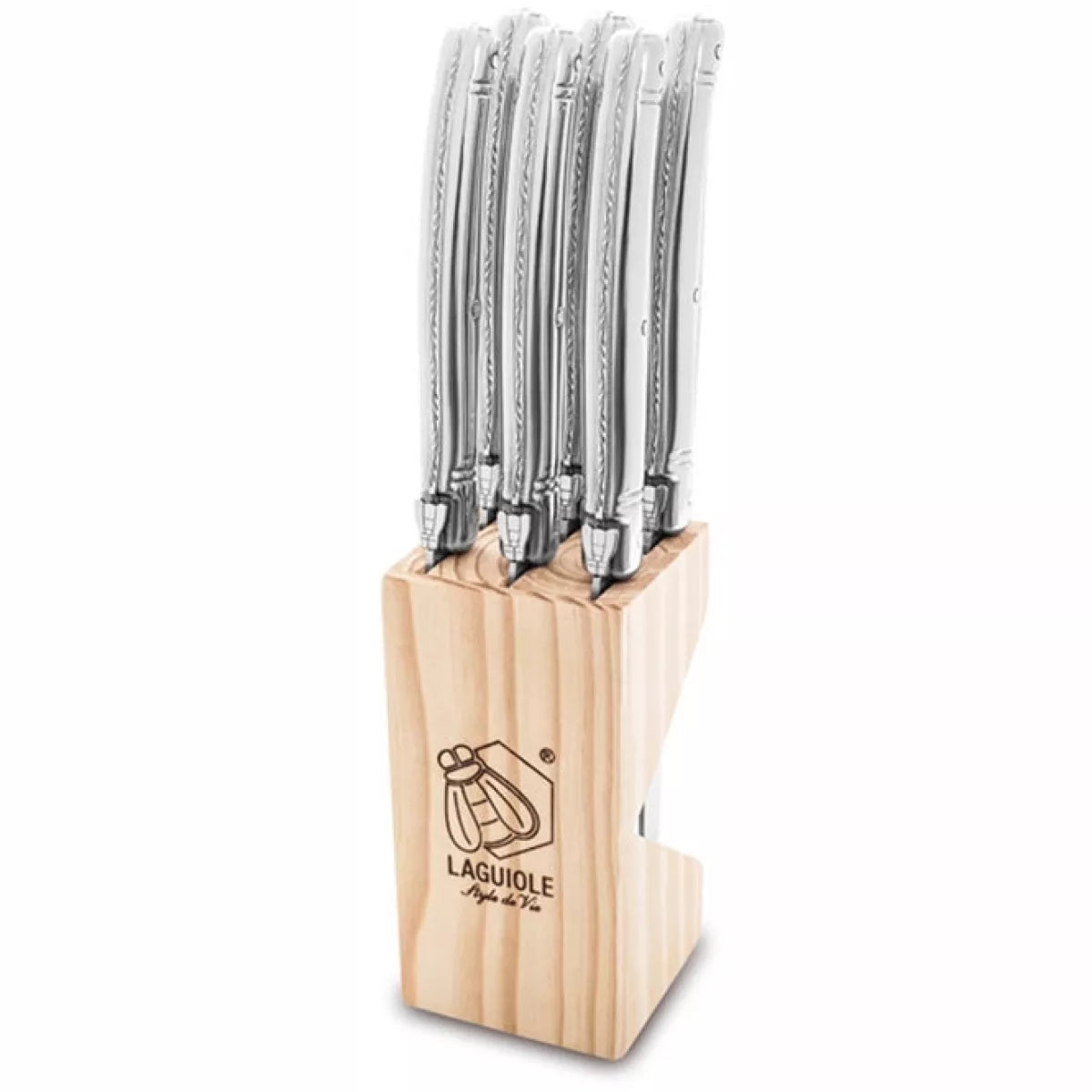 Laguiole Style de Vie Steakmessen Premium Line RVS 1.8 mm 6-delig