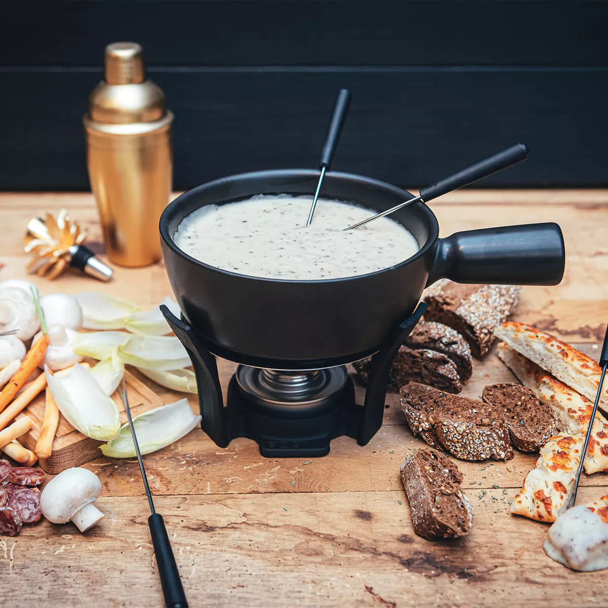 Boska Fondueset Nero - 1.3 Liter