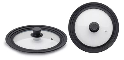 Ibili Glazen Deksel met Siliconen Rand 18-20-22 cm
