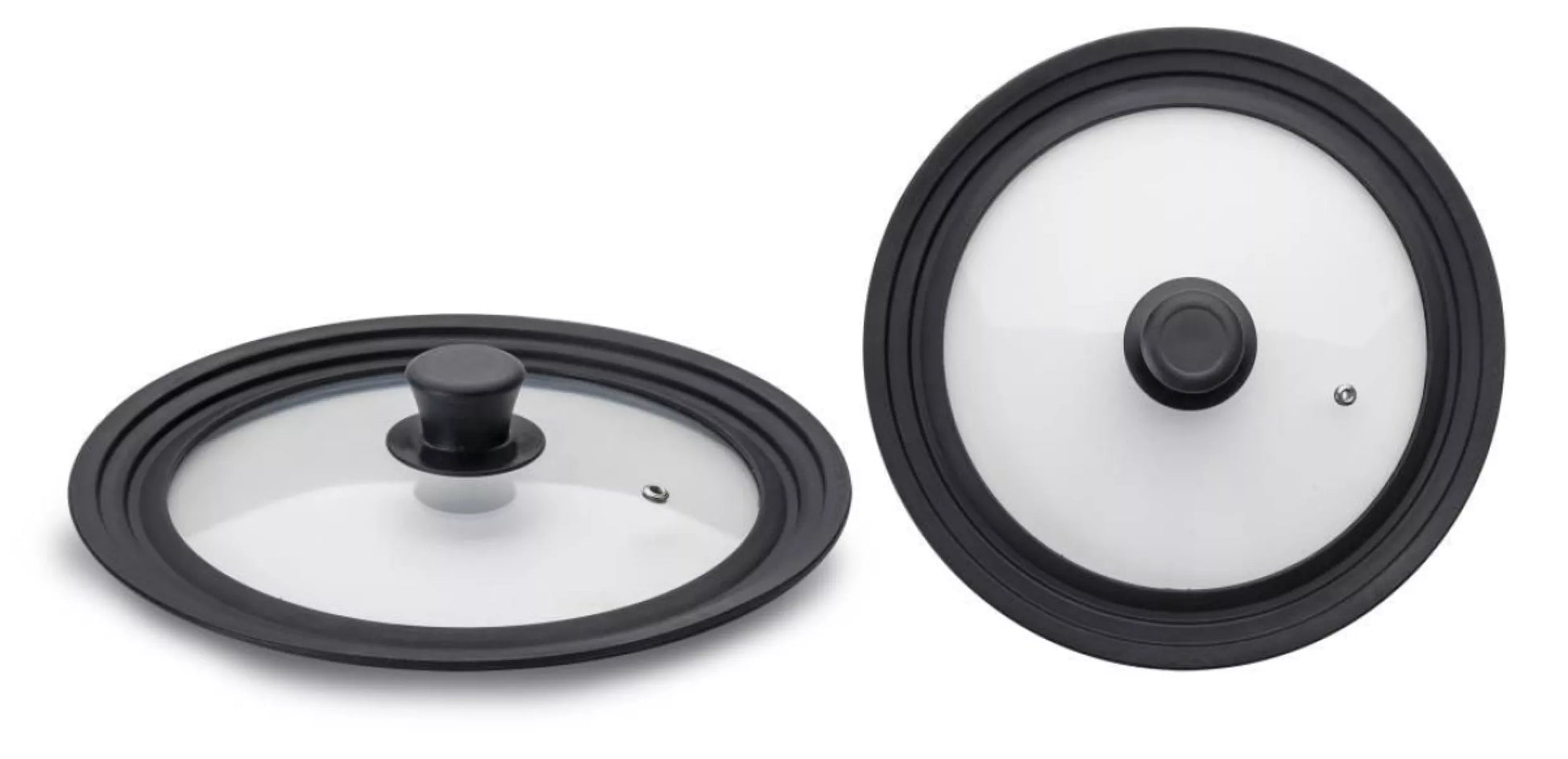 Ibili Glazen Deksel met Siliconen Rand 24-26-28 cm