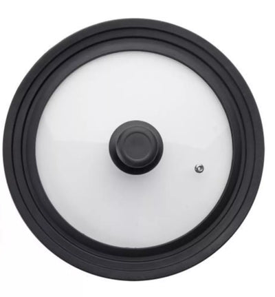Ibili Glazen Deksel met Siliconen Rand 24-26-28 cm