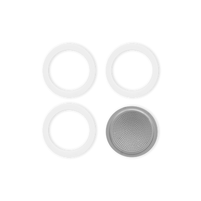Blister 3 Gasket Filterplaatje RVS 10-kops