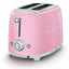 Smeg Broodrooster 2x2 Roze