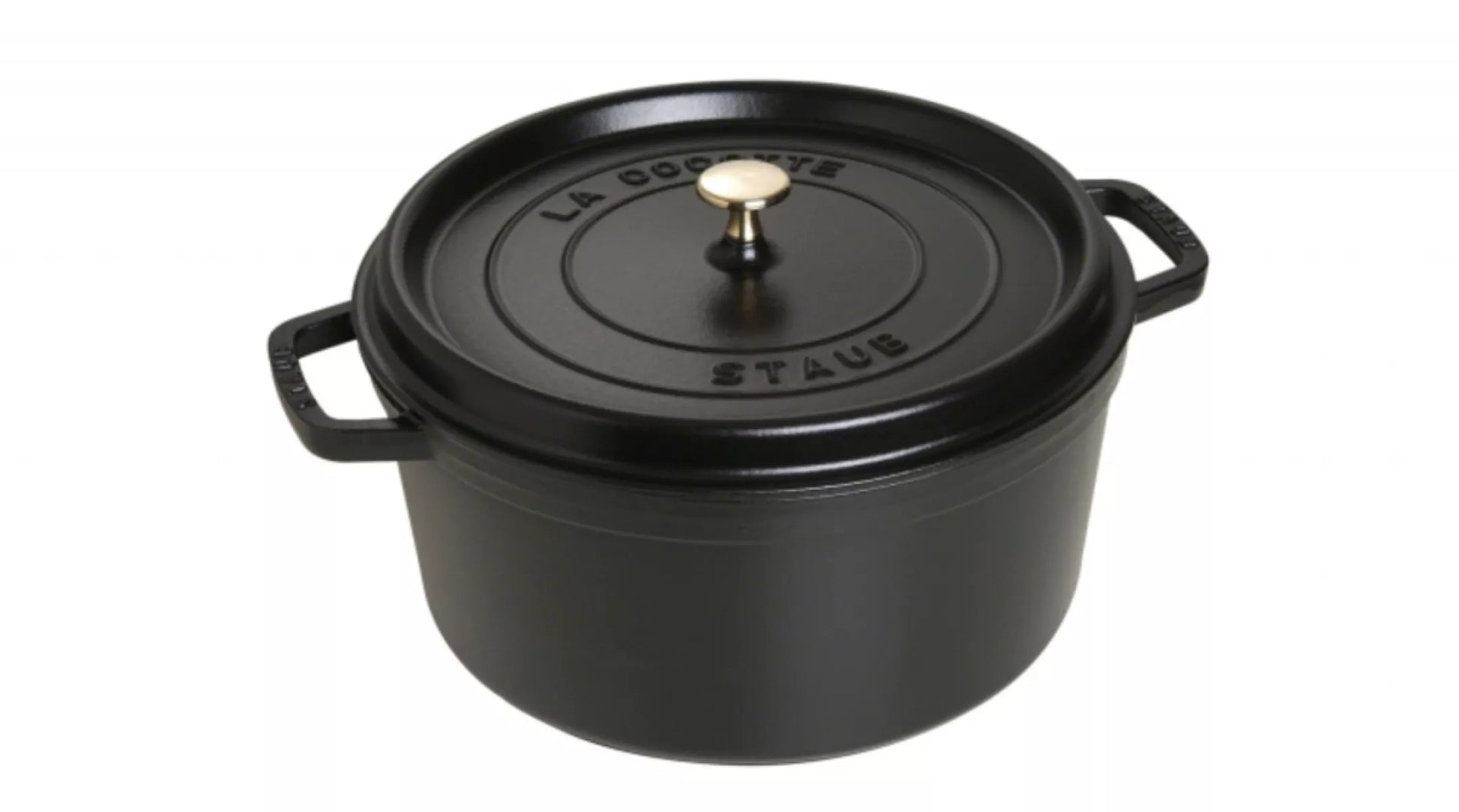 Staub Ronde Braadpan Zwart 30 cm