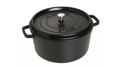 Staub Ronde Braadpan Zwart 30 cm
