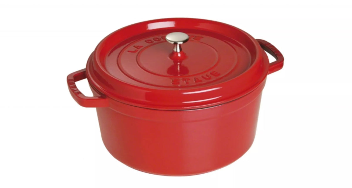 Staub Ronde Braadpan Kersenrood 28 cm